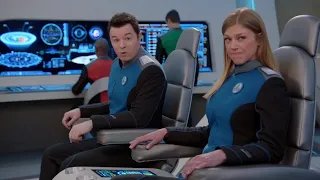 The Orville S02E03 Funny CLIP, LT. Tharl can Pound Food