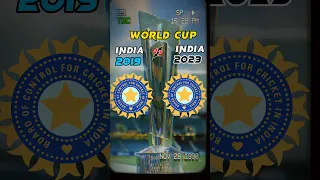India 2019 vs India 2023 #worldcup #worldcup2023 #shorts #short #shortvideo #shortfeed #cricket