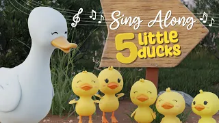 Five Little Ducks Nursery Ryme Sing Along Karaoke