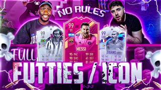 ☠️ FULL 😱 FUTTIES & ICON NO RULES SBB🔥 vs ENSAR | FIFA 23 Squad Builder Battle 🤕