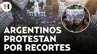 Milei VS Educación Pública: Marchas multitudinarias se registran por recorte a la educación