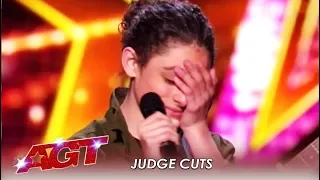 Benicio Bryant: Teen Singer Gets EMOTIONAL After Slaying Original Song! | America's Got Talent 2019