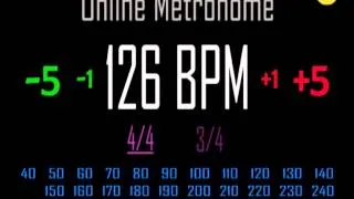 Metronomo Online - Online Metronome - 126 BPM 4/4