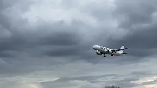 ITA Airways Born in 2021 Livery Airbus A320 EI-EIB landing at London Heathrow LHR from Milan LIN