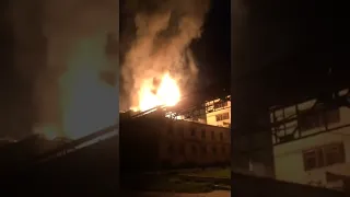 Бавовна в окупованій Горлівці: ймовірно, що горить склад БК окупантів