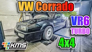 Kultowe VW Corrado VR6 Turbo || strojenie + pomiar 100-200 || KMS Engine