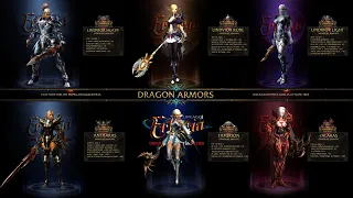 All Dragon Armors with Bonuses Compared - Only on Lineage2Ertheia