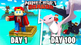 I Spent 100 Days in the Minecraft HOW TO TRAIN YOUR DRAGON World... Here's What Happened