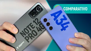 REDMI NOTE 12 PRO 4G vs GALAXY A34: CELULAR XIAOMI compensa FALTA do 5G? | Comparativo