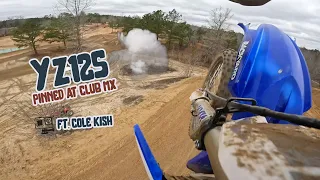 YZ125 Wide Open GoPro on ClubMX Sand Track ft. Cole Kish #81