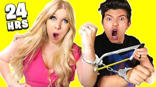 Handcuffed To MY WIFE for 24 HOURS... - Challenge