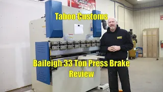 Baileigh BP-3305 CNC Press Brake Review and Walk Around