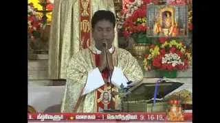 Vailankanni Matha Sanctuary  Holy Mass Fr S David Selvakumar Parish Priest Keelvelur 03 Dec 2013