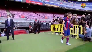 Kun Aguero.First day in Barcelona