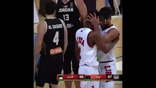 مستوى عالي من المنتخب الليبي 🇱🇾 ل كرة السلة جن جنون المعلق بالأمثال الليبيه هاردلك للأردن