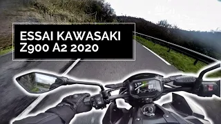 Essai KAWASAKI Z900 A2 2020 🟢⚫️ (Z900E / 35Kw)