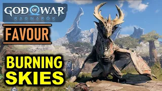 The Burning Skies: Find a way to the Dragon’s Lair | God of War Ragnarok