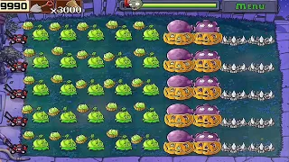 Plants vs Zombies IOS/Android | Survival Night Auto Win Strategy 5 Flags Full Complete