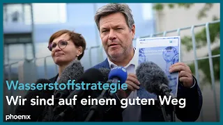 Wasserstoffstrategie: Statements von Robert Habeck (Grüne) und Bettina Stark-Watzinger (FDP)