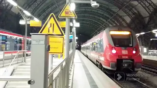 Bahnhof Dresden hbf (T.37-40)- mit RV, S-Bahn Dresden S1,S2,S8, in Dresden, Sachsen am 08.04.23.