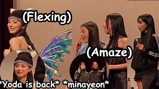 tzuyu making twice laugh and amaze at her at the same time ft. Minayeon photoshoot