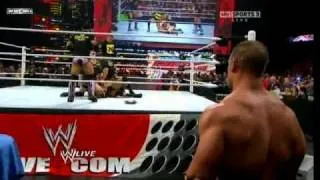 WWE RAW 10/18/10 John Cena & Randy Orton vs Husky Harris & Michael McGillicutty 2/2 (HQ)