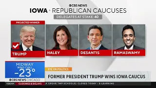 Trump wins Iowa caucuses, Ramaswamy drops out of GOP presidential race