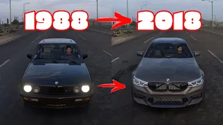 BMW M5 evolution in Forza horizon 5 | BMW M5 from 1988 to 2018