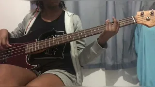 Learning to play bass (small hands)
