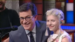 Aurora will be appearing again tonight on the late show with stephen colbert and it is an excellen..