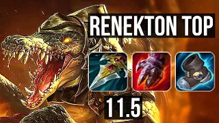 RENEKTON vs APHELIOS (TOP) (DEFEAT) | 1400+ games, 6 solo kills, 800K mastery | KR Diamond | v11.5