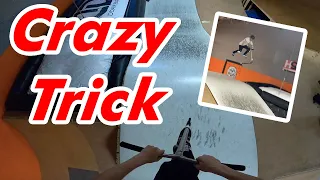 Crazy Scooter Trick At Skatepark *Landed*