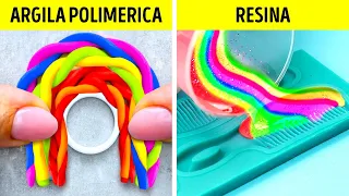 RESINA EPÓXI vs ARGILA POLIMÉRICA || Adoráveis DIYs e Artesanatos Para Experimentar