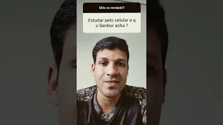 Dá pra passar em concurso só estudando pelo celular?