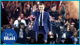 France's presidential race: Macron receives a rockstar welcome at mass campaign rally in Paris