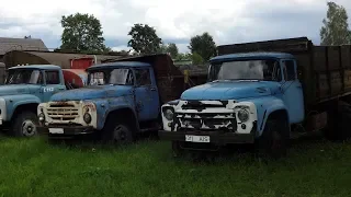 Старые советские автомобили | Автобусы | Грузовики | Ретро техника под открытым небом