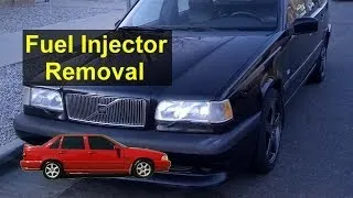 Fuel injector and fuel rail removal to replace seals, Volvo 850, S70, V70, etc. - VOTD