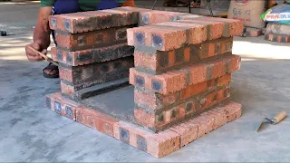 How to build a beautiful oven   Unique ideas from cement and bricks