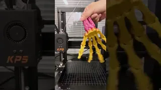 Flexi Skeleton Hand by Flexi Factory 3D Printed on the KINGROON KP5L