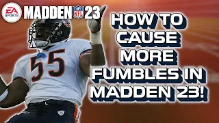 HOW TO CAUSE FUMBLES! - Madden 23 Tips!
