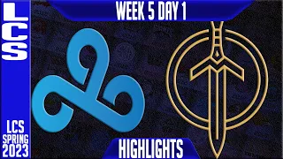 C9 vs GG Highlights | LCS Spring 2023 W5D1 | Cloud9 vs Golden Guardians