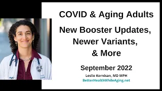 COVID September 2022: COVID Fall Booster Update for Older Adults & Families