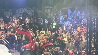 Brock Dumps Roman Out Of Tractor At Summerslam 2022 Vlog Crowd Reaction
