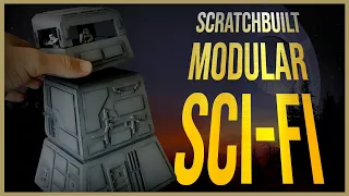 Miniature Modular Sci-fi Terrain for Star Wars Legion - Warhammer 40k - Wargaming - Tabletop Games