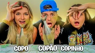 COPO, COPINHO OU COPÃO! (Desafio Extremo)