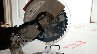 How to replace Harbor Freight  Electric Miter saw blade