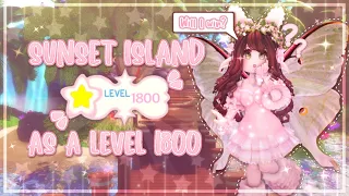 ✨Playing sunset island as a level 1800 || Part 2 || Royale High || FaeryStellar✨