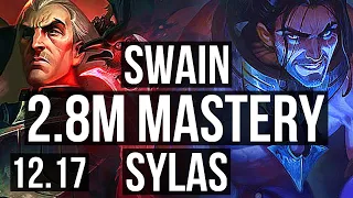SWAIN vs SYLAS (MID) | 9/1/11, 2.8M mastery, 600+ games, Godlike | KR Diamond | 12.17