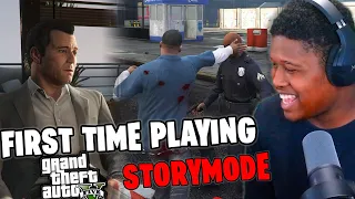 RDR2 FAN PLAYS GTAV STORYMODE FOR THE FIRST TIME!