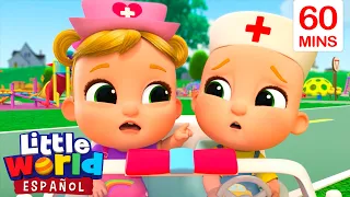 Las Ruedas de la Ambulancia | 🎤 Canciones Infantiles 🎶 Little World En Español 👶🏻